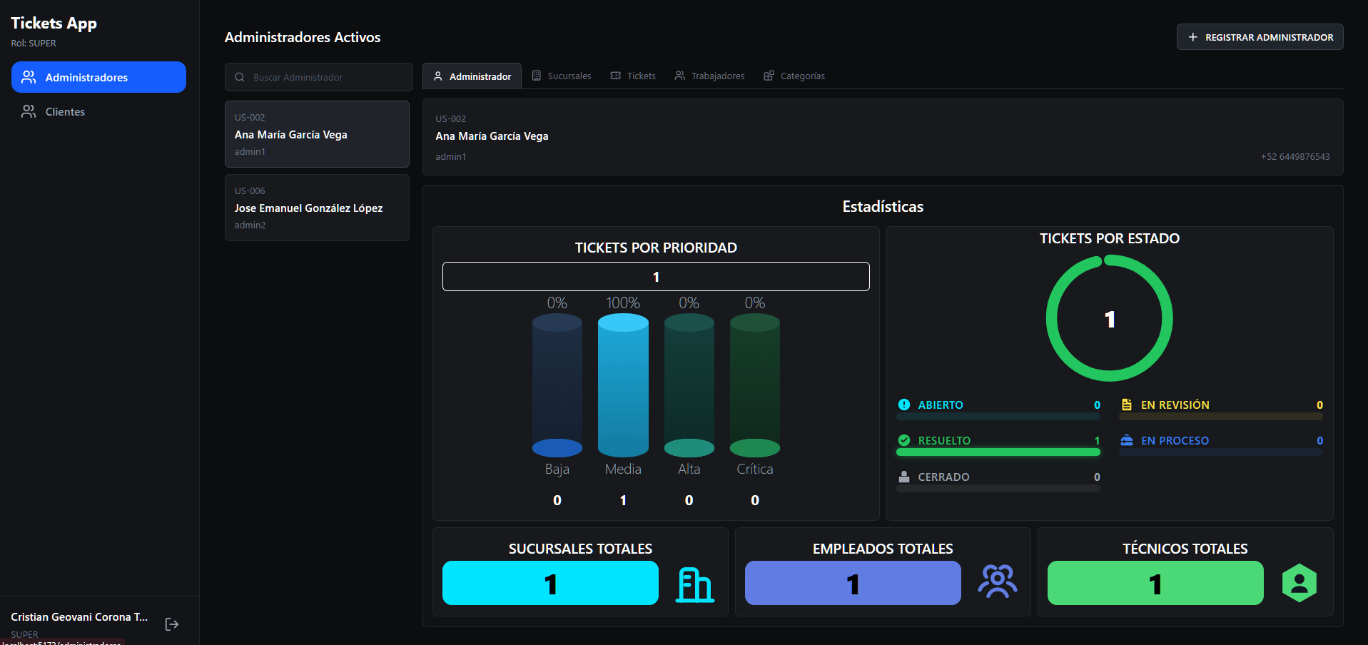 Gestor de Tickets