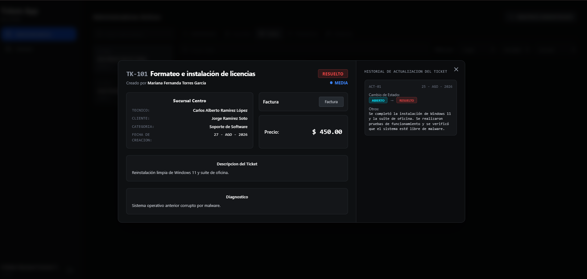 Gestor de Tickets